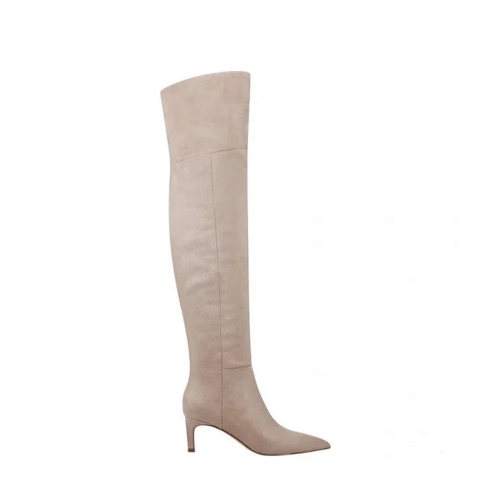 Marc Fisher LTD Beige Over-the-Knee Boots, Size 9.5, Retails $185